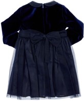 Thumbnail for your product : Il Gufo Velvet & Stretch Tulle Dress