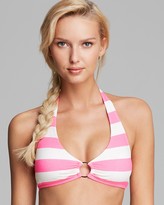 Thumbnail for your product : Juicy Couture Sixties Stripe Halter Bikini Top