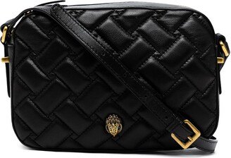 kurt geiger black leather shoulder bolsa