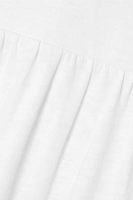 Ninety Percent Net Sustain Organic Cotton-jersey Maxi Dress - White