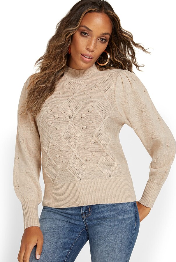 Yellow Mock Neck Women's Sweaters | ShopStyle