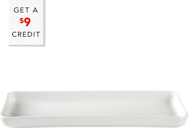 Royal Copenhagen White Fluted Oblong Dish with $9 Credit