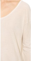 Thumbnail for your product : Alexander Wang T by Lightweight Low Neck Long Sleeve Tee
