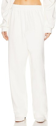 Wardrobe NYC x Hailey Bieber HB Track Pant in White