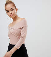 Thumbnail for your product : ASOS Petite DESIGN Petite body with wrap front