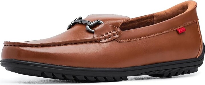 Marc Joseph New York Elliot Road (Hands Free Technology) Men's Slip on Shoes Cognac Napa Leather : 8 M Faux Leather