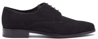 Prada - Suede Derby Shoes - Mens - Black