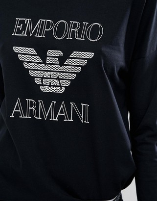 Emporio Armani Visibility Logo Maxi Pajama Top