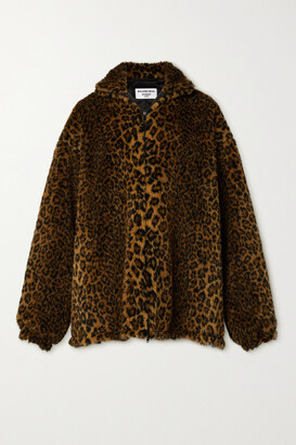 Balenciaga - Oversized Leopard-print Faux Fur Jacket - Brown