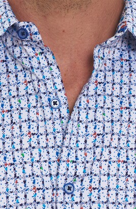 Robert Graham Silk Screen Classic Fit Stretch Button-Up Shirt