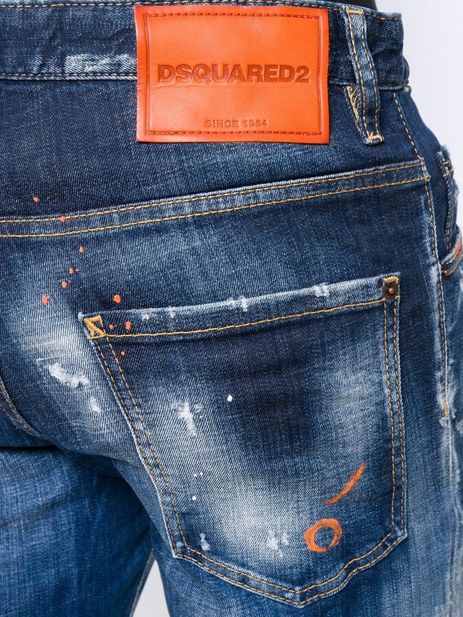 dsquared jeans paint splatter