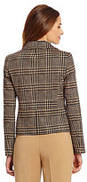 Thumbnail for your product : Jones New York Collection Glen Plaid Ponte Peacoat Jacket