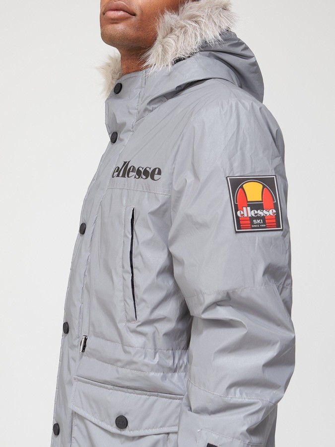 Ellesse Mazzo Parka Jacket Reflective ShopStyle Outerwear
