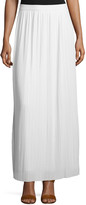 Thumbnail for your product : Joan Vass Long Pleated Skirt, White