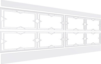 Fleming PVC Wainscot Paneling Kit