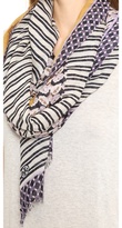 Thumbnail for your product : Tory Burch Halland Stripe Calyx Scarf