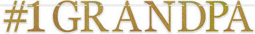 Beistle #1 Grandpa Streamer - 6Â¼\ x 4' 6\ - Pack of 12