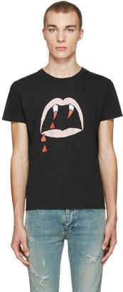 Saint Laurent Black Blood Luster T-Shirt