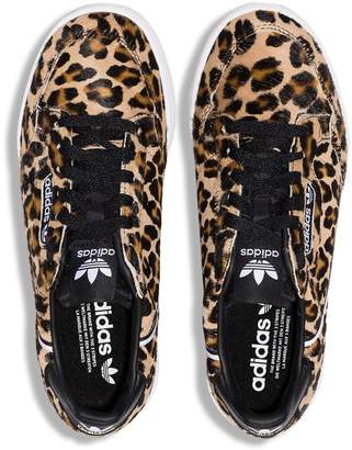 adidas Continental leopard print low-top sneakers - ShopStyle