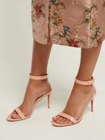 Thumbnail for your product : Christian Louboutin Jonatina 85 Patent Leather Sandals - Womens - Light Pink
