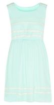 Thumbnail for your product : New Look Mint Green Daisy Trim Skater Dress