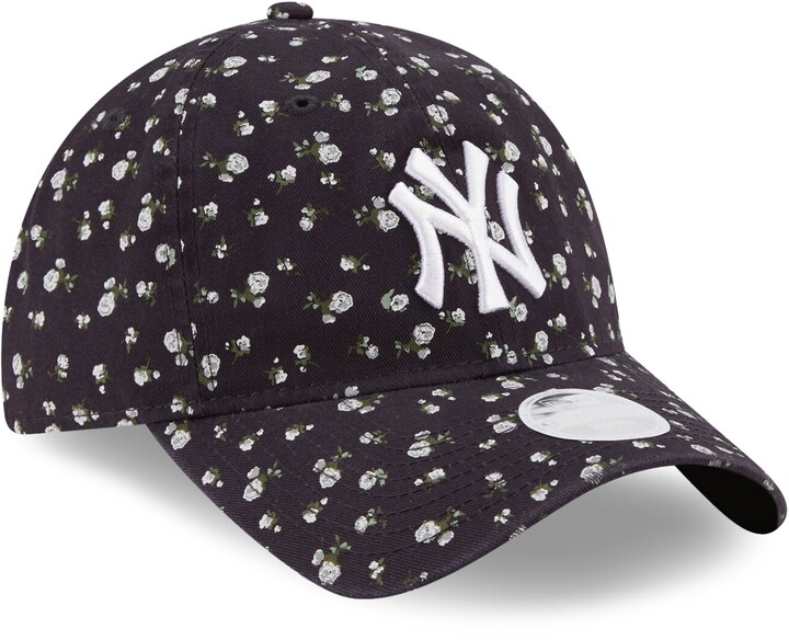 New Era Women's Navy New York Yankees Floral 9TWENTY Adjustable Hat -  ShopStyle
