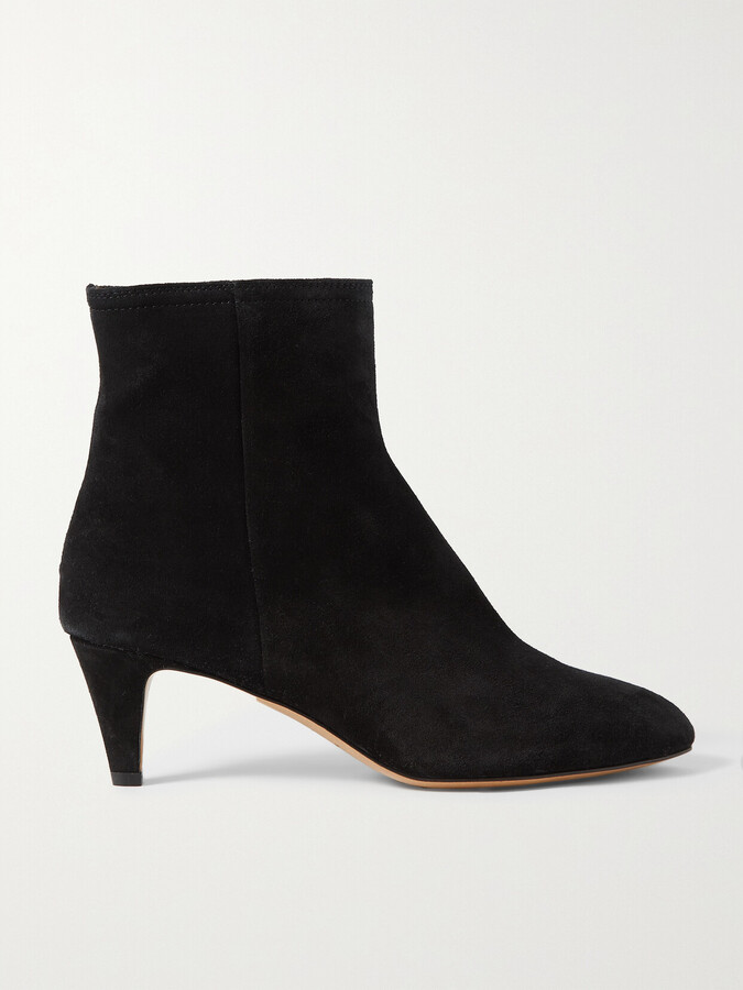 Isabel Marant Deone Suede Ankle Boots - Black