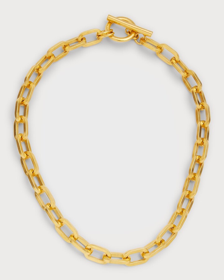 BenAmun 24k Gold Electroplate Oval Link Chain Necklace ShopStyle