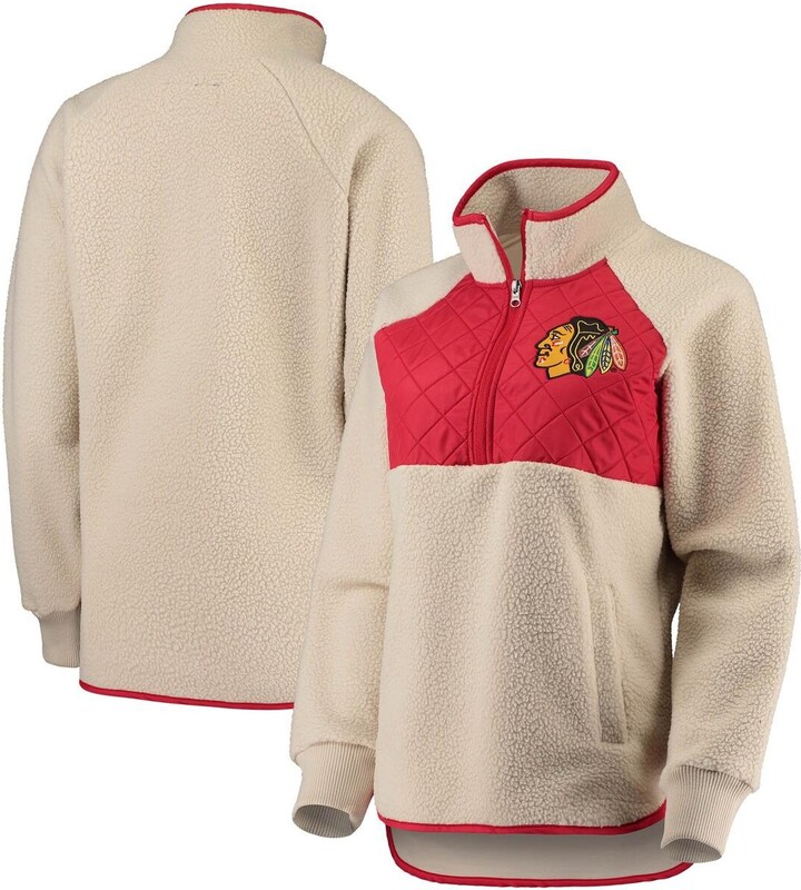 Women's G-III 4Her by Carl Banks Black Chicago Blackhawks Dot Print Pullover Hoodie Size: Small