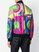 Thumbnail for your product : Versace printed quilted bomber jacket