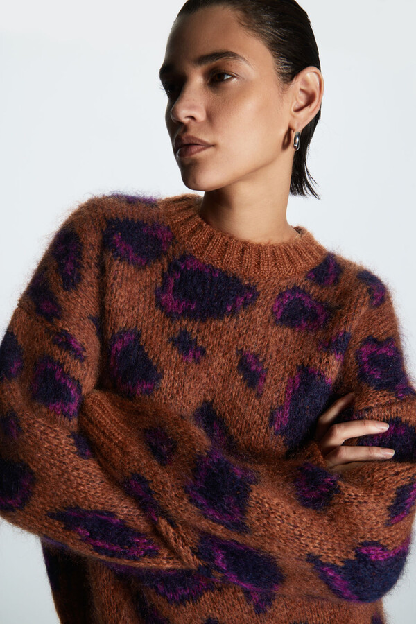 COS Jacquard Mohair Jumper ShopStyle Sweaters