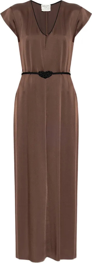 Forte Forte knot V-neck maxi dress