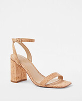 Thumbnail for your product : Ann Taylor Cork High Block Heel Sandals