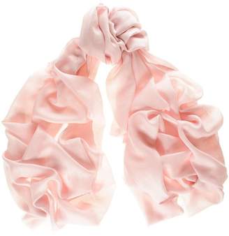 Black Pastel Pink Cashmere and Silk Wrap