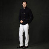 Thumbnail for your product : Ralph Lauren Purple Label Double-Breasted Sweater Blazer