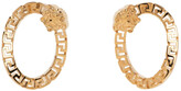 Thumbnail for your product : Versace Gold Greca Circle Earrings