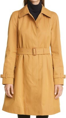 belted swing coat