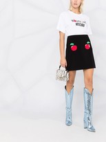Thumbnail for your product : Boutique Moschino apple logo print cotton T-shirt