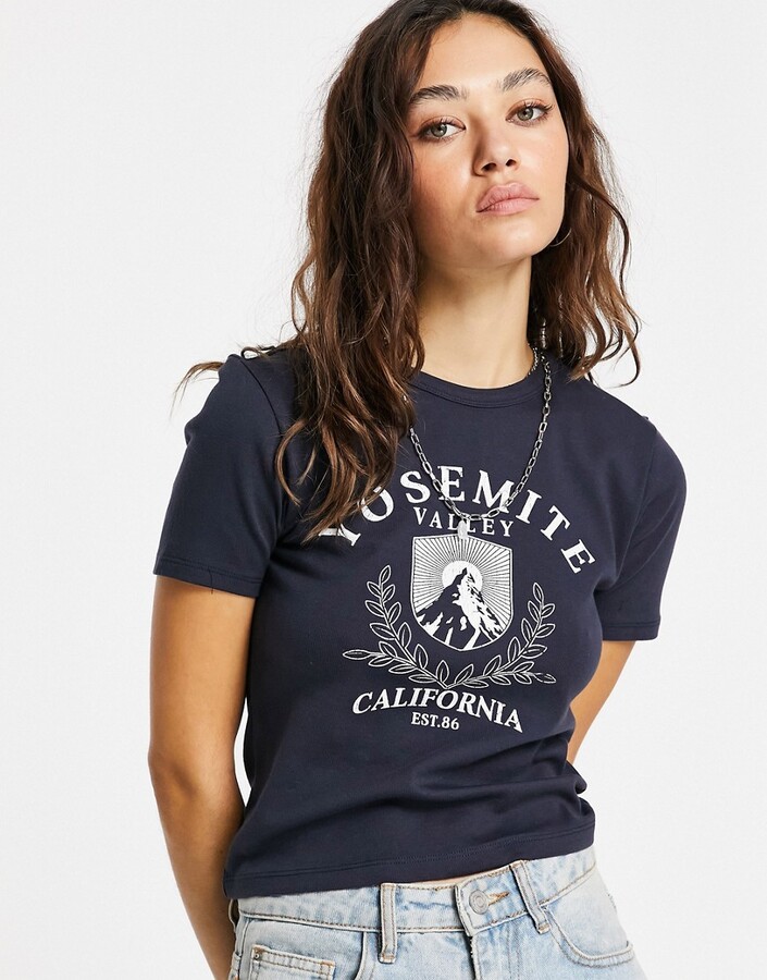 Topshop yosemite baby t-shirt in navy blue - ShopStyle