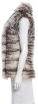 Thumbnail for your product : Yves Salomon Two-Tone Fox Fur Vest