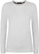 Thumbnail for your product : Aquascutum London May Club Check Trim Crew Neck