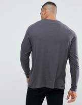 Thumbnail for your product : Polo Ralph Lauren Big & Tall Long Sleeve Pocket T-Shirt With Logo In Grey