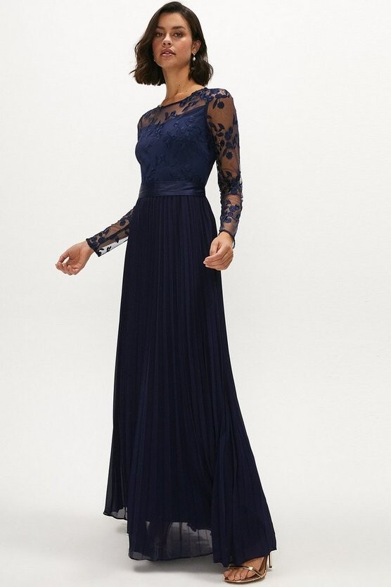coast navy long dress