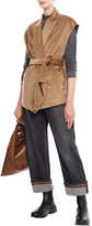 Thumbnail for your product : Brunello Cucinelli Bead-embellished Cotton And Cashmere-blend Corduroy Vest