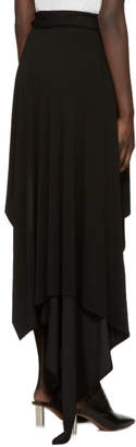 Anthony Vaccarello Black Asymmetric Double Hoop Skirt