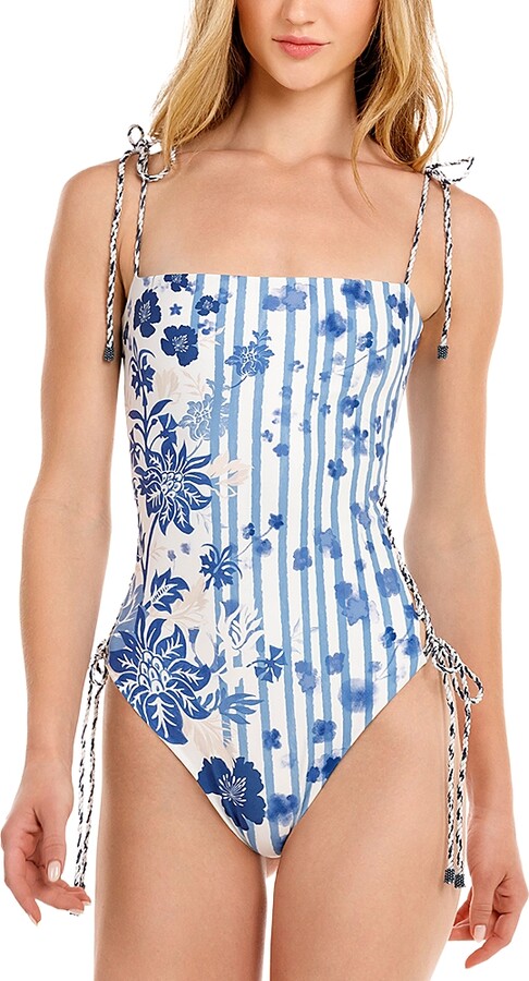 Agua Bendita Posh Batik Reversible One Piece Swimsuit