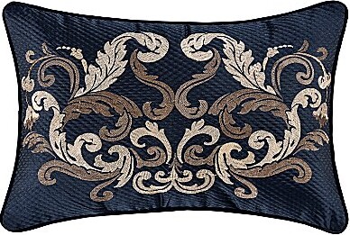 J Queen New York Giardino Embroidered Scroll Boudoir Pillow
