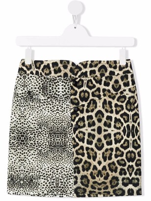 John Richmond Junior Leopard-Print Skirt - ShopStyle
