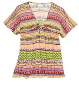 Thumbnail for your product : Milly Minis 'Raffia' Print Cover-Up (Big Girls)