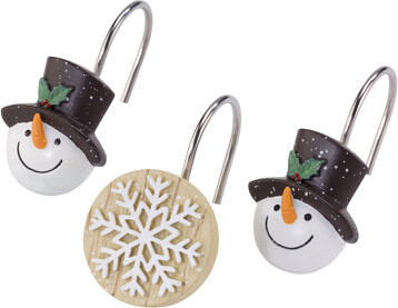 Avanti Linens Friends Gather Bath Shower Curtain Hooks